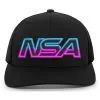 Pacific Headwear NSA Outline Series VICE Snapback Hat: 104-BKPKBL -Cheap bat Store 104C 080 front