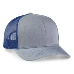 Pacific Headwear NSA Flag Series Heather Royal Snapback Hat: 104S-HERO -Cheap bat Store 104S HeatherGreyRoyalHeatherGrey L crop c0 5 0 5 625x462 95