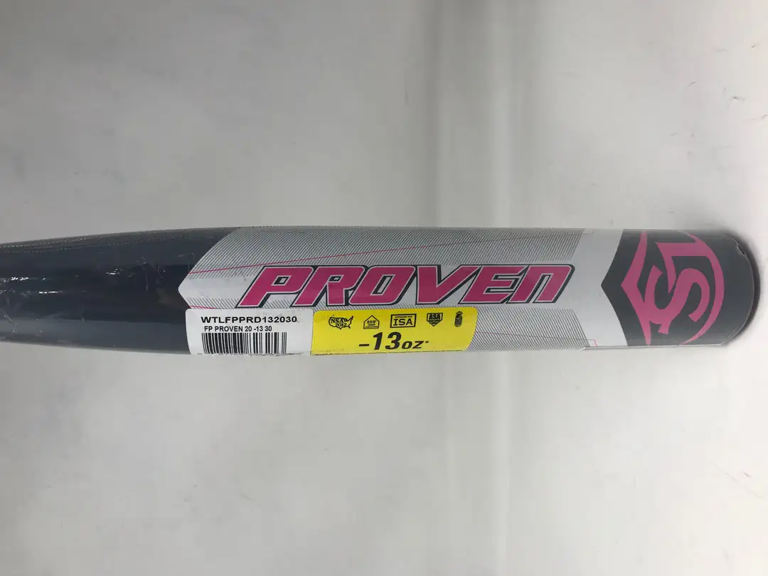 Shop By Certification New Louisville Slugger Proven -13 Fastpitch Softball Bat Pink/Black 3 Shop By Certification New Louisville Slugger Proven -13 Fastpitch Softball Bat Pink/Black