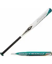New Mizuno Whiteout 2 FP 340308 Fastpitch Softball Bat White/Navy