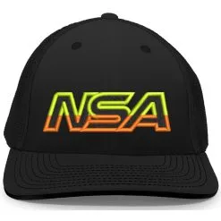 Pacific Headwear NSA Outline Series SUNRISE Flex Fit Hat: 404M-BKNYNO