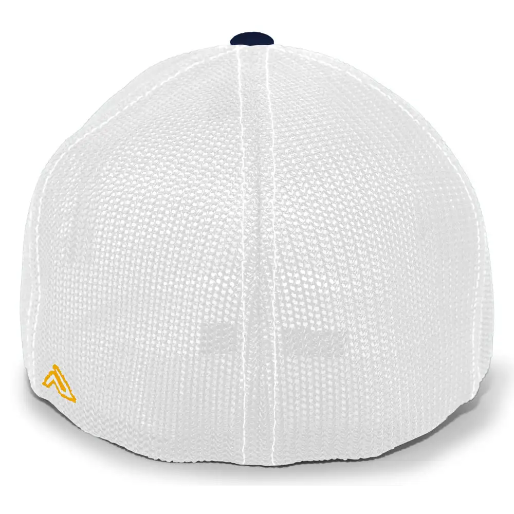 Pacific Headwear NSA Outline Series Navy Gold Flex Fit Hat: 404M-NAGD 4 Pacific Headwear NSA Outline Series Navy Gold Flex Fit Hat: 404M-NAGD - Image 2
