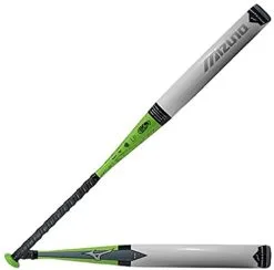 New Mizuno Whiteout 340285 Fastpitch Softball Bat Green/White Shop By Certification