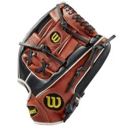 Wilson A500 11.5" Baseball Glove: WBW100148115 -Cheap bat Store 519a103aad9a5cf177052825a70b68a7dbf7cc43 WBW100148 2 A500 Baseball 115 White Black Copper
