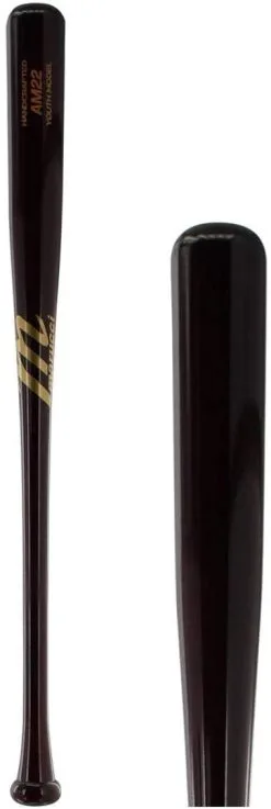 Baseball Bats New Marucci AM22 Youth Model Maple Wood Baseball Bat Cherry 30 Inch