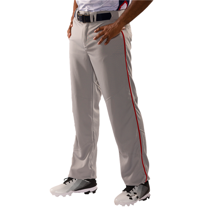 Alleson Adult Crush Open Bottom Baseball Pants With Piping: 655WLB 3 Alleson Adult Crush Open Bottom Baseball Pants With Piping: 655WLB