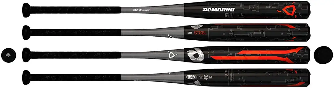 Shop By Certification New DeMarini 2018 Steel Slowpitch Softball Bat Endload Black/Red 4 Shop By Certification New DeMarini 2018 Steel Slowpitch Softball Bat Endload Black/Red - Image 2
