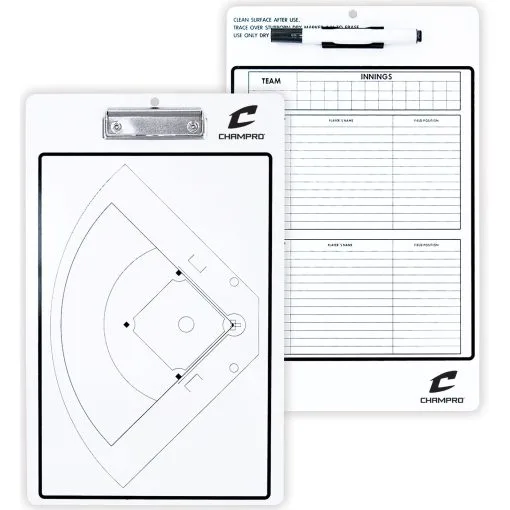 Champro Sports Champro Coaches Dry Erase Clip Board: A091 -Cheap bat Store A091