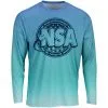 DSG Apparel National Softball Association NSA Barbados Long Sleeve Shirt -Cheap bat Store BARBADOSNSABLUETEAL