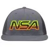 Pacific Headwear NSA Outline Series SUNRISE Flex Fit Hat: ES341-GR -Cheap bat Store ES341 059 front