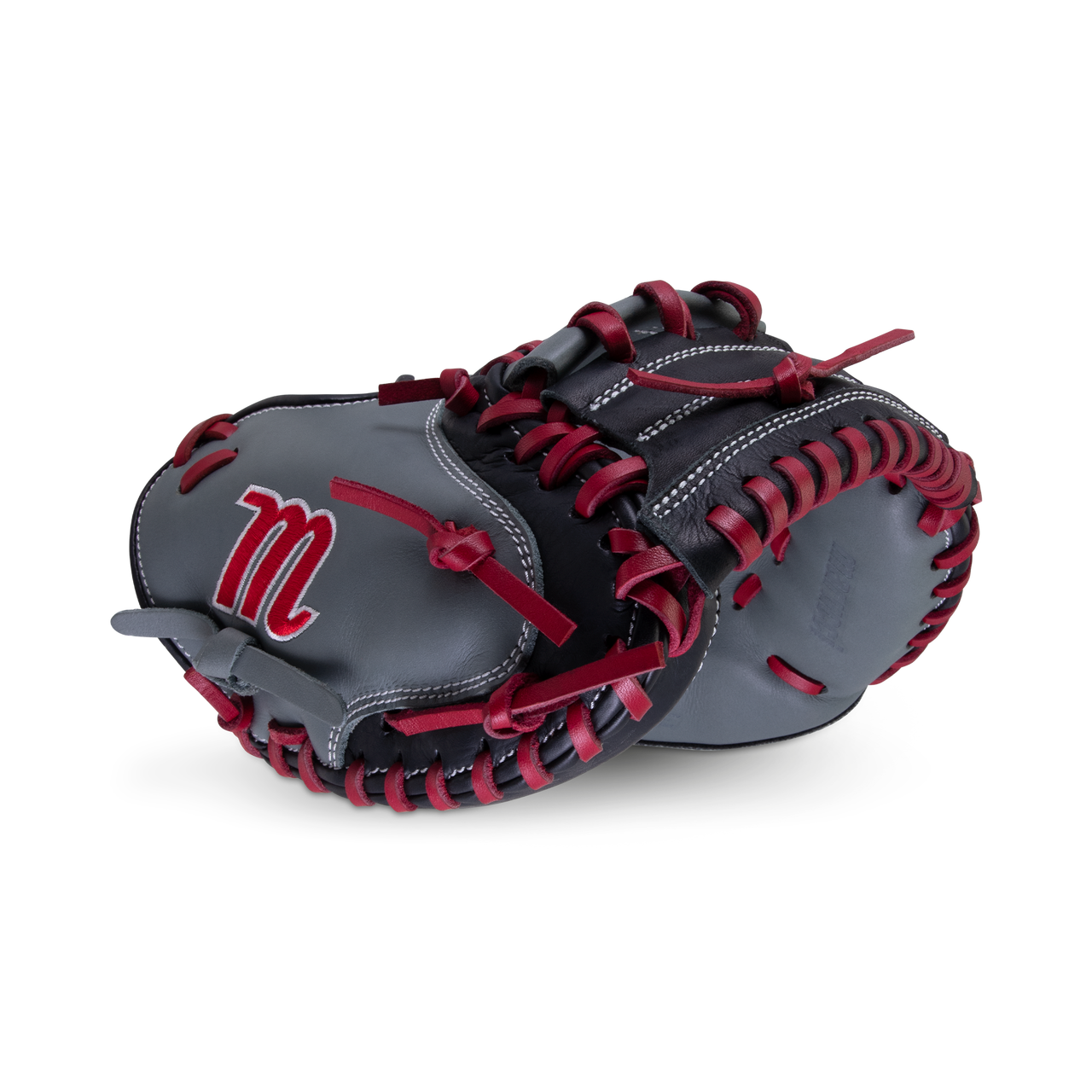 Marucci Caddo S Type 31" Baseball Catcher's Mitt: MFGCADD3100-GY/R 5 Marucci Caddo S Type 31" Baseball Catcher's Mitt: MFGCADD3100-GY/R - Image 3