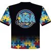 DSG Apparel National Softball Association NSA Autism Awareness Sublimated Short Sleeve Shirt -Cheap bat Store NSAAUTISMFRONT