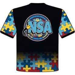 DSG Apparel National Softball Association NSA Autism Awareness Sublimated Short Sleeve Shirt
