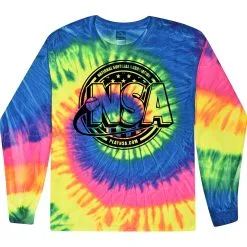 DSG Apparel National Softball Association NSA Crest Tie Dye Long Sleeve Shirt