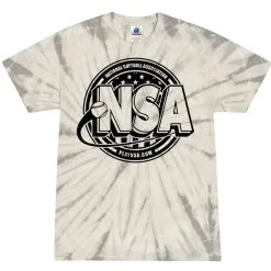 DSG Apparel National Softball Association NSA Crest Tie Dye Short Sleeve Shirt -Cheap bat Store NSAFLAGLOGO1COLORTIEDYEsilverspider f8b0e02b 1c88 4864 9f98 c959a89b21fd