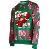 DSG Apparel NSA Ho Ho Home Run Sublimated Ugly Sweater -Cheap bat Store NSAHOHOHOMERUN1