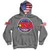 DSG Apparel National Softball Association NSA USA Flag Graphite Hoodie 2 DSG Apparel National Softball Association NSA USA Flag Graphite Hoodie -Cheap bat Store NSAHoodieUSA