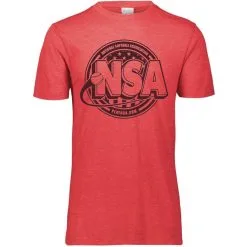 DSG Apparel National Softball Association NSA Tone Tri Blend Short Sleeve Shirt -Cheap bat Store NSATRIBLEND3065TONERed