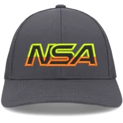 Pacific Headwear NSA Outline Series Graphite Sunrise Low-Pro Snapback Hat: P114-GTSUNRISE