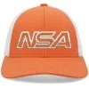 Pacific Headwear NSA Outline Series Orange Low-Pro Snapback Hat: P114-TNGWH -Cheap bat Store P114 32T front