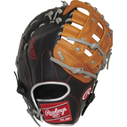 Rawlings R9 12" ContoUR Baseball First Base Mitt: R9FMU-17BT