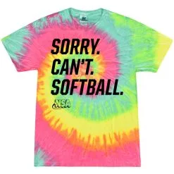 DSG Apparel NSA Sorry Can't Softball Short Sleeve Shirt -Cheap bat Store SORRYCANTSOFTBALLCurvesminty