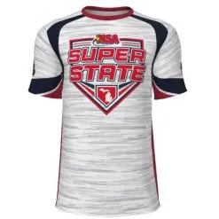 DSG Apparel NSA Michigan Super State Sublimated Slowpitch Tournament Shirt