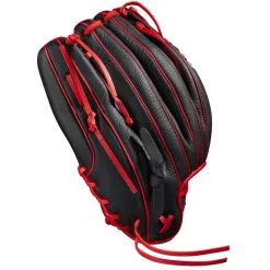 Wilson A700 12" Baseball Glove: WBW10012712 -Cheap bat Store WBW100128 3 A700 12 Black Red.png.cq5dam.web .1200.1200