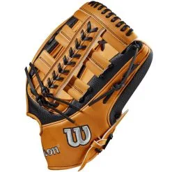 Wilson A2K 1810SS 12.75" SuperSkin Baseball Glove: WBW1008951275 -Cheap bat Store WBW100895 2 A2K 1810SS 1275 VintageTan BlackSS.png.cq5dam.web .1200.1200