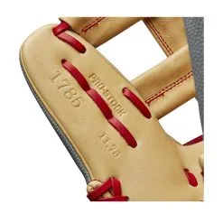 Wilson A2000 1785SS 11.75" SuperSkin Baseball Glove: WBW1009711175 -Cheap bat Store WBW100971 6 2023 A2000 IF 1785SS 1175 GreySS Blonde Red.png.cq5dam.web .1200.1200