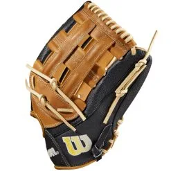 Wilson A2000 1799SS 12.75" SuperSkin Baseball Glove: WBW1009751275 -Cheap bat Store WBW100975 2 A2000 OF 1799SS 1275 BlackSS SaddleTan Yellow.png.cq5dam.web .1200.1200