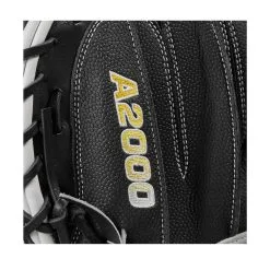 Wilson A2000 SCM1DSS 33.5" SuperSkin Baseball Catcher's Mitt: WBW100995335 -Cheap bat Store WBW100995 5 A2000 C M1DSC 335 BlackSS BlackDimple White WilsonGold.png.cq5dam.web .1200.1200