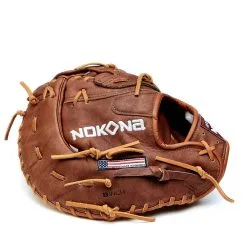 Nokona Walnut Classic 13" Baseball / Softball First Base Mitt: W-N70 -Cheap bat Store W N70H nokona first base Mitt 2