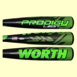 New Worth Prodigy Legit ABLGT BBCOR Baseball Bat 2 5/8″ Black/Green
