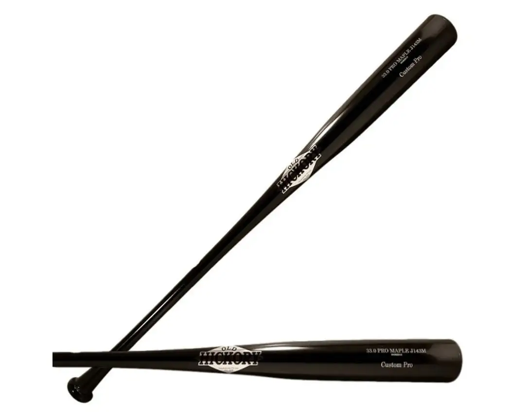 New Old Hickory J143M Pro Model Maple Baseball Bat 32 Inch Black/Silver Baseball Bats 3 New Old Hickory J143M Pro Model Maple Baseball Bat 32 Inch Black/Silver Baseball Bats
