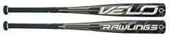 New Rawlings Velo SLVEL5 Senior League Baseball Bat Gray/Black (-5) 2 5/8″
