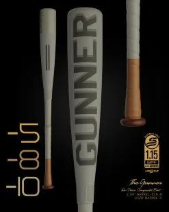 New Warstic Gunner USSSA 2022 Metal Baseball Bat (-8) 2 3/4″ Gray/Black Baseball Bats