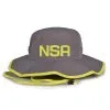 Game Headwear NSA Classic Series Bucket Hat: GB400-DGL -Cheap bat Store nsagamebuckethatsgreylimelight