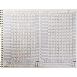 Athletic Specialties Diamond Sport Gear 15 Player Side By Side Scorebook: SBB2